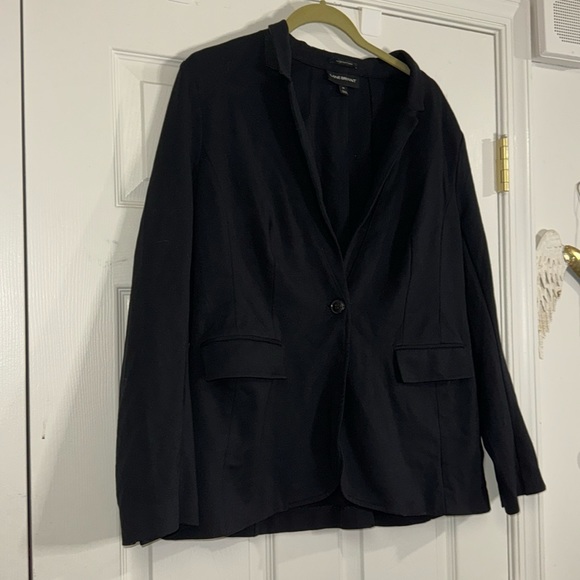 Lane Bryant the Bryant blazer black stretchy relaxed 14 - Picture 2 of 7